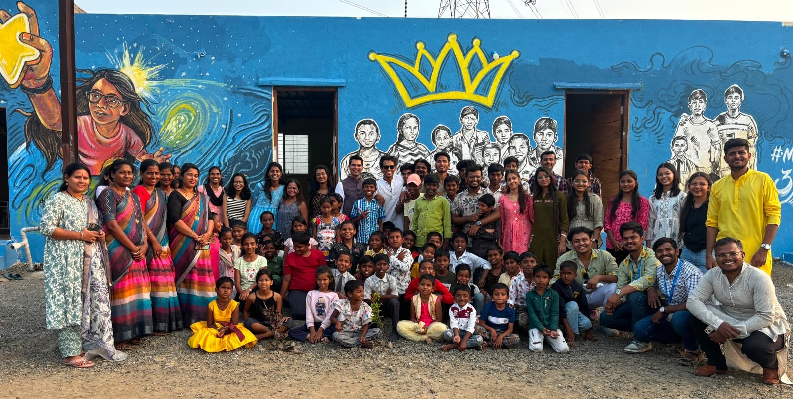 Mission 30303 — students, teachers and the team together